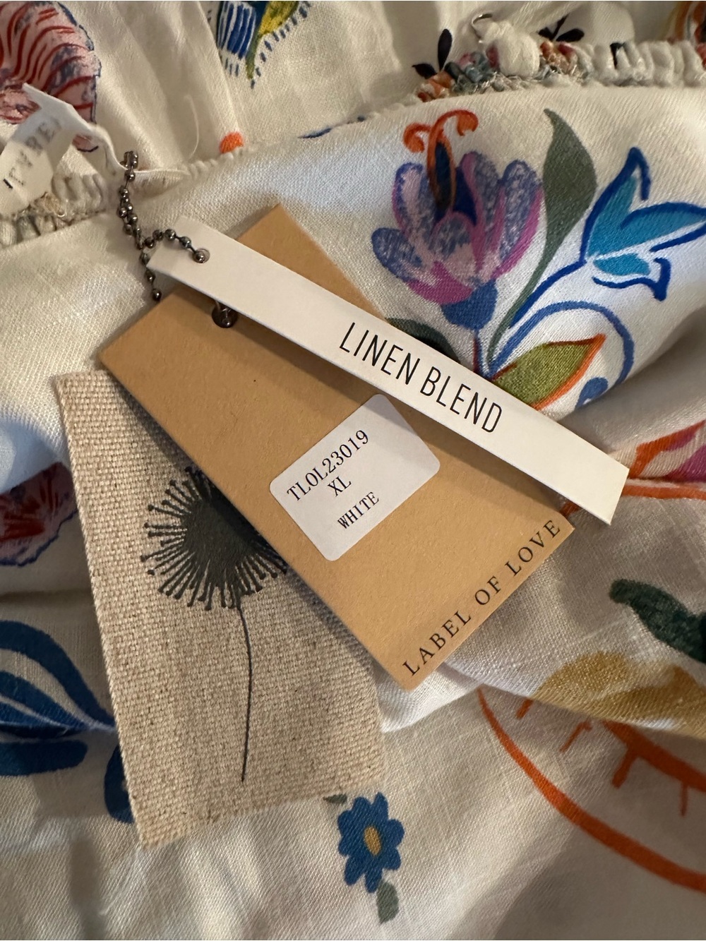 Label of Love Mediterranean Market Linen Blend Maxi Dress La Dolce Vita XL NWT - Picture 11 of 13